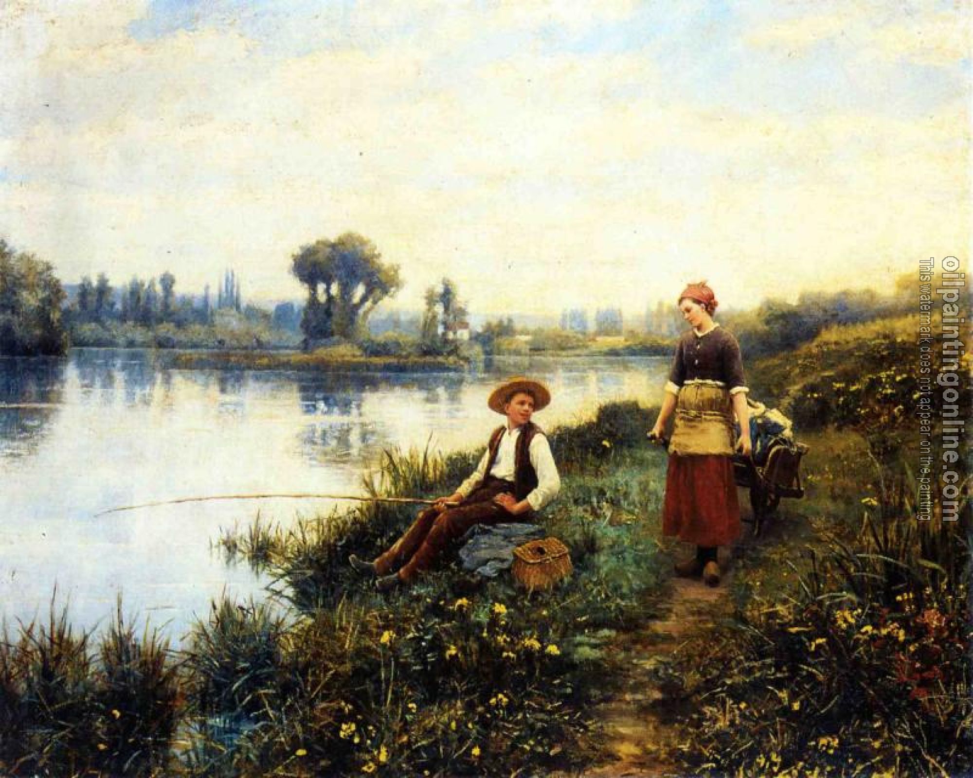 Daniel Ridgway Knight - A Passing Conversation